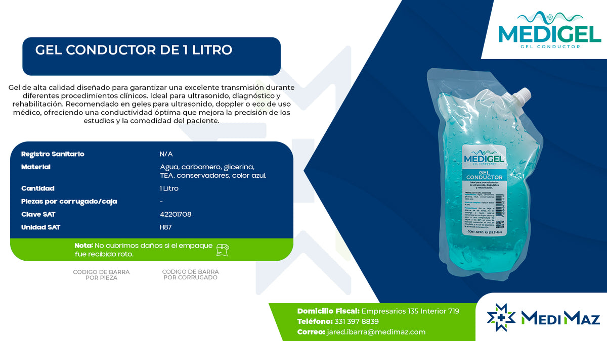 MediGel Gel Conductor 1 Litro