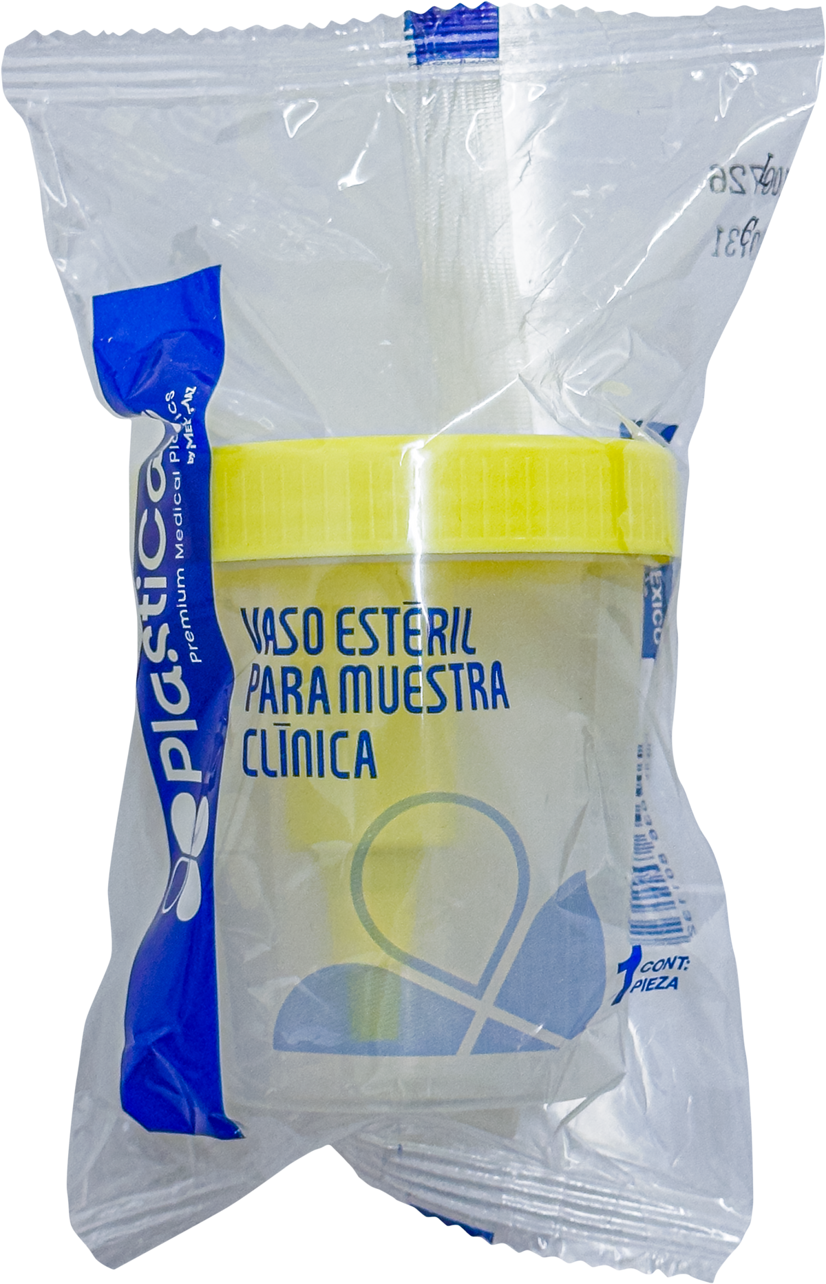 Frasco con sistema de recolección 120 ml en empaque estéril