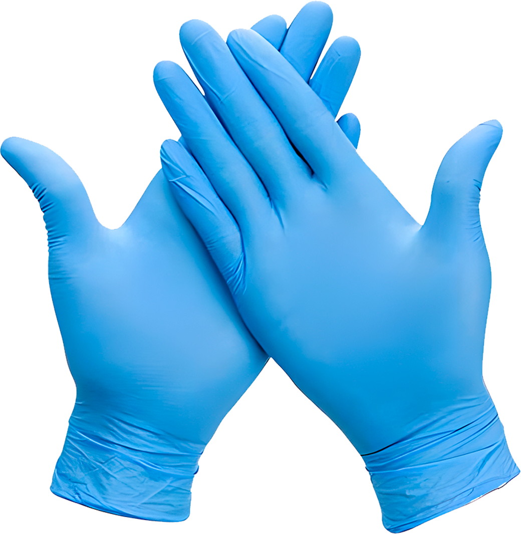 Guantes Nitrilo Libre en Polvo Azul