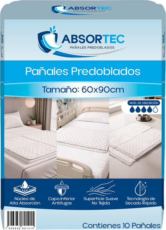 Pañal Predoblado Cubrecama 60x90 CM