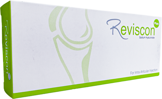Caja Reviscon Plus, hialuronato de sodio para inyección intraarticular