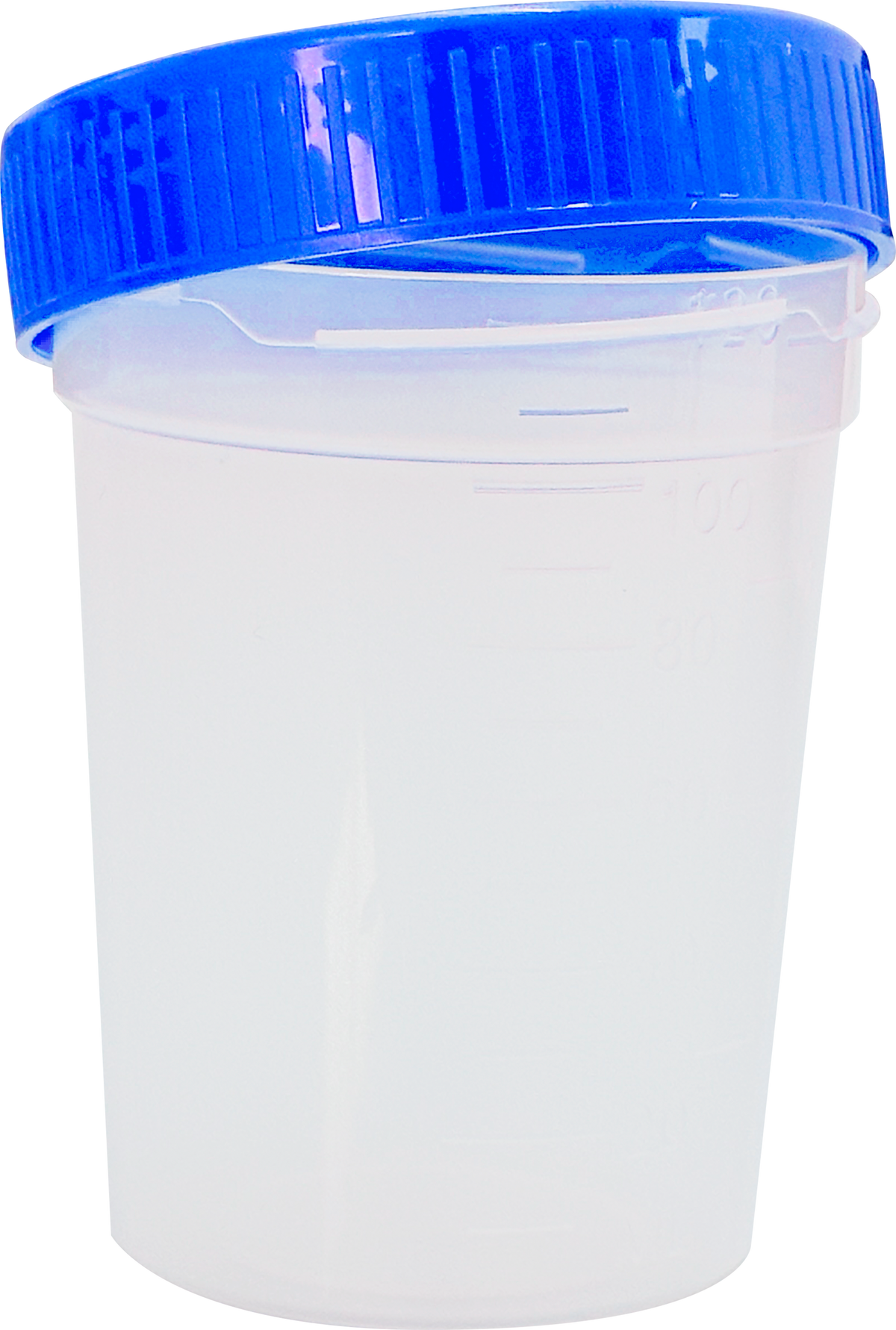 Vaso Recolector 100 ml Estéril — Tapa Azul
