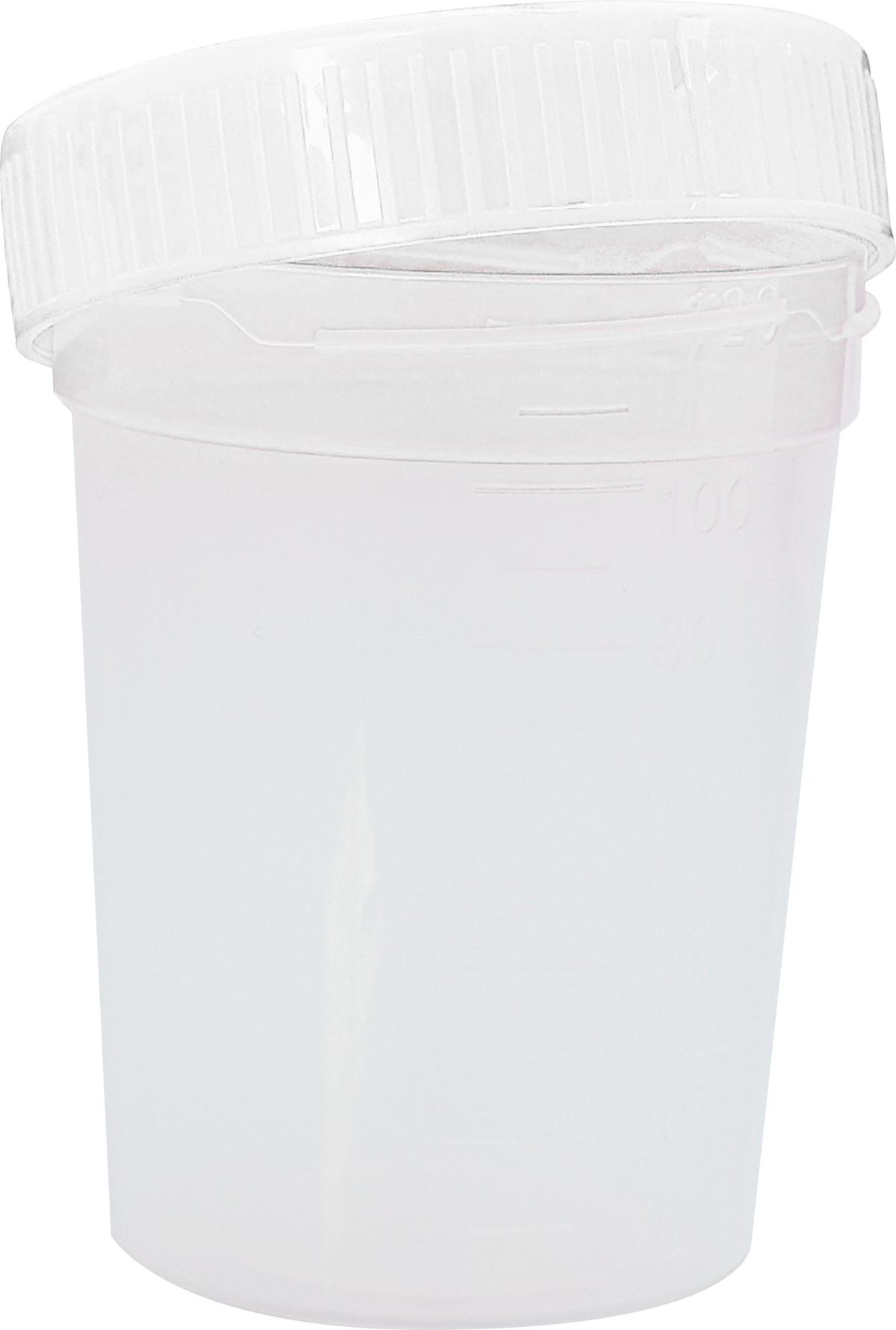 Vaso Recolector 100 ml Estéril — Tapa Blanca